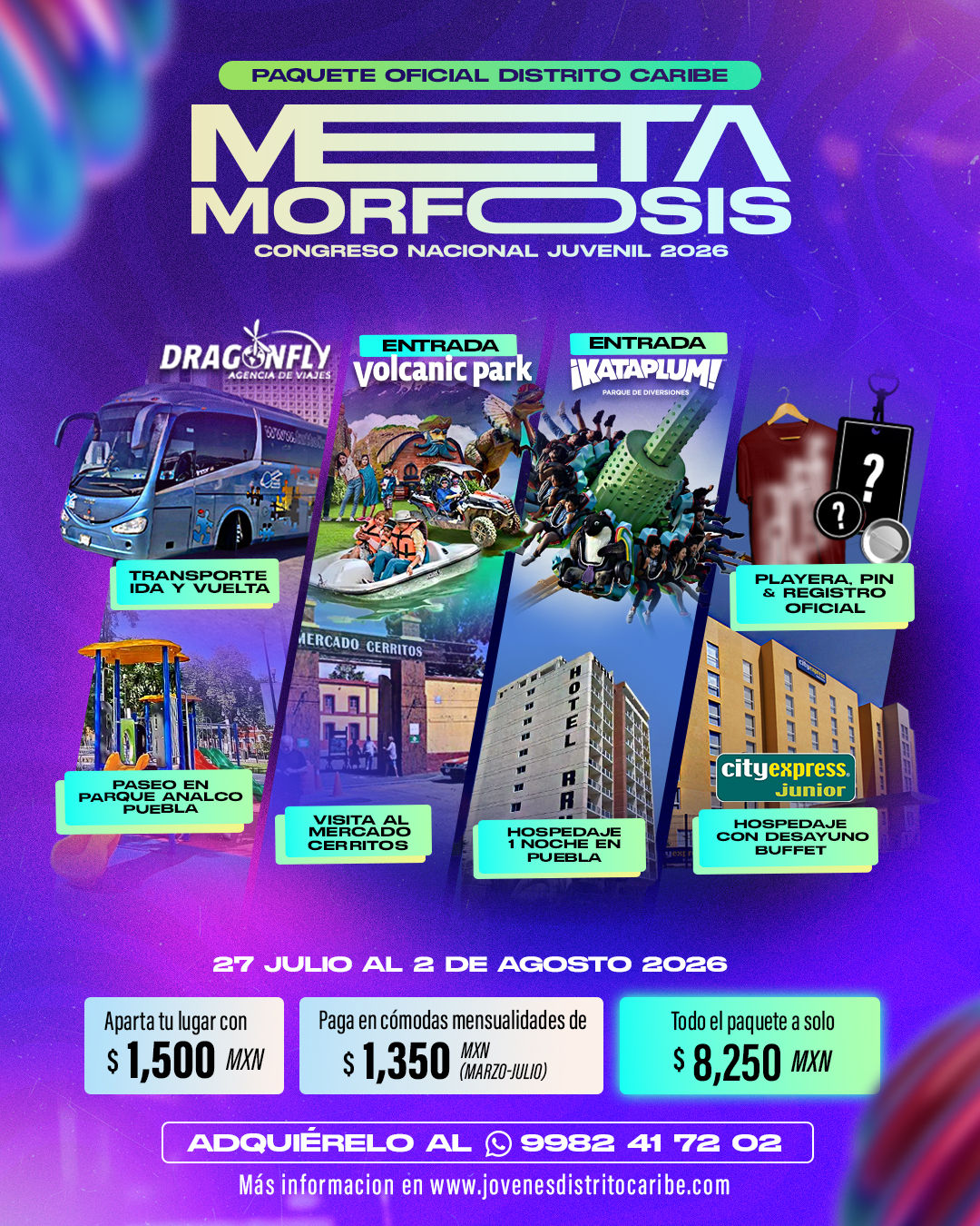 Paquete Oficial Distrito Caribe - Metamorfosis 2026